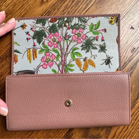 ⚡️Gucci Swing Leather Flora Long Wallet - Japan Exclusive! - Picture 4 of 12